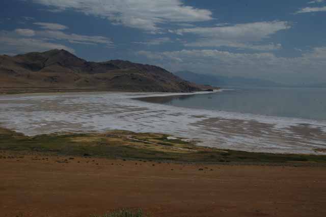 White Rock bay and the Great Salt Lake in the distance